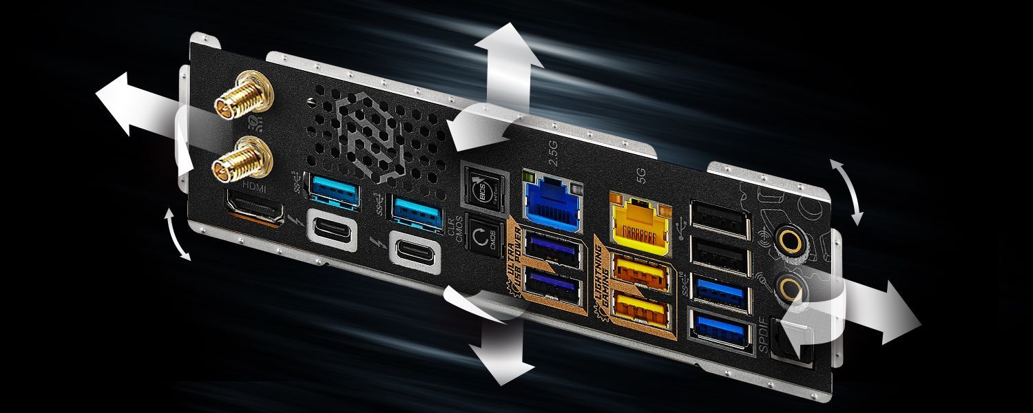 Flexibel integrierbare I/O-Blende